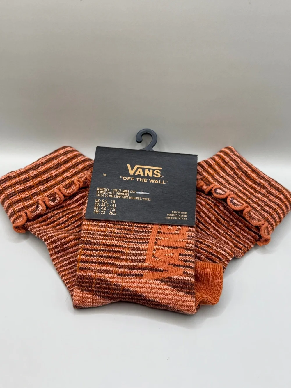 VANS Ruston Ruffle Crew Socks - Auburn